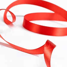 Satin Ribbon - 100 Yards - Red