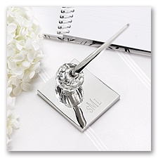 Crystal Ball Wedding Pen Set