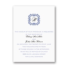 Framed Monogram - Petite Invitation