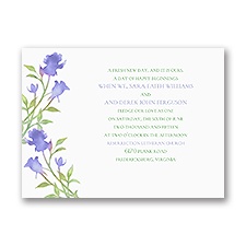 Watercolor Rosebuds - Orchid - Petite Invitation
