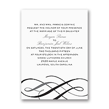 Stylish Swirls - Petite Invitation