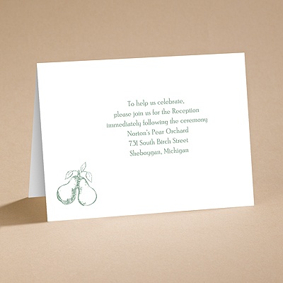 Perfect Pair - Reception Card
