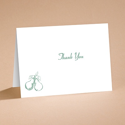 Perfect Pair - Thank You Printed on the Inside and Envelope