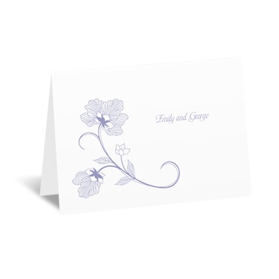 Floral Detail - Thank You Card and Envelope