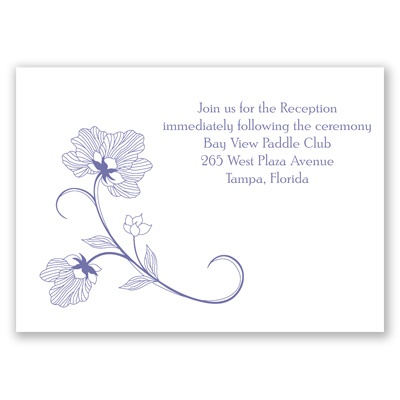 Floral Detail - Reception Card