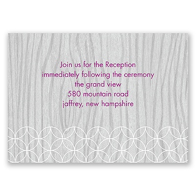 Natural Touch - Reception Card