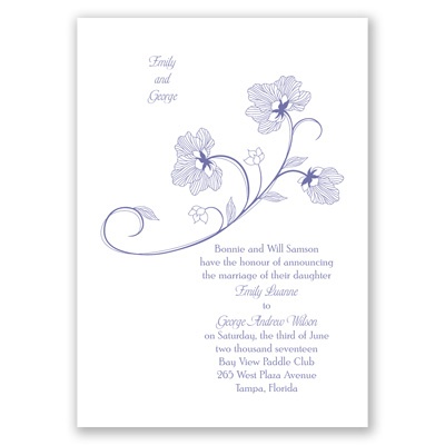 Floral Detail - Invitation