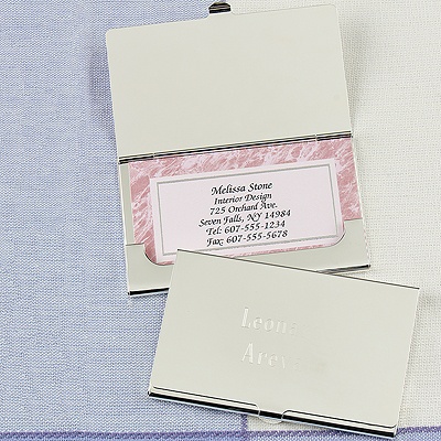 Silver Plated Business Card Case