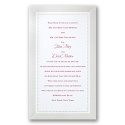 All Buttoned Up - White Invitation