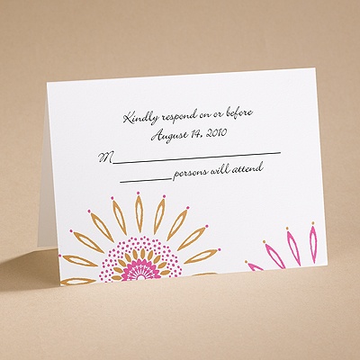 Sunny Days - Respond Card and Envelope