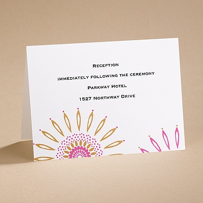 Sunny Days - Reception Card