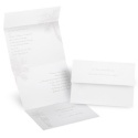 White Palm Tree - Seal and Send Invitation
