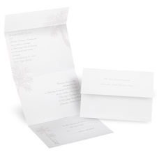 White Palm Tree - Invitation