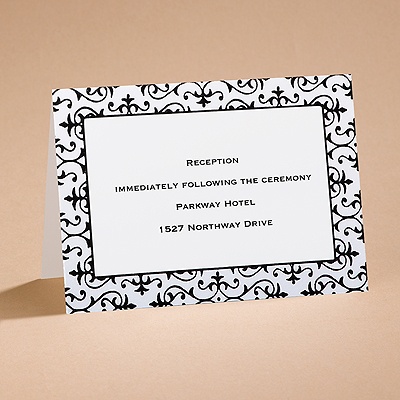 Dramatically Fashionable - Reception Card