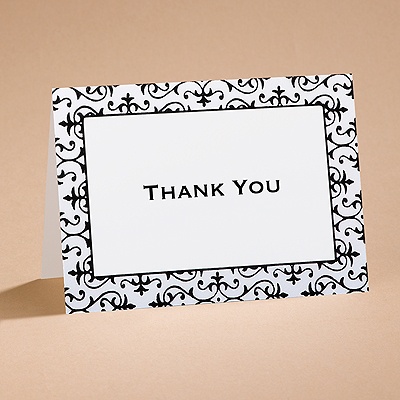 Dramatically Fashionable - Thank You Card and Envelope