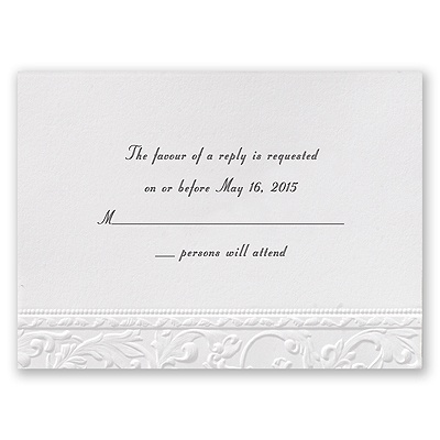 Vintage - White - Response Card