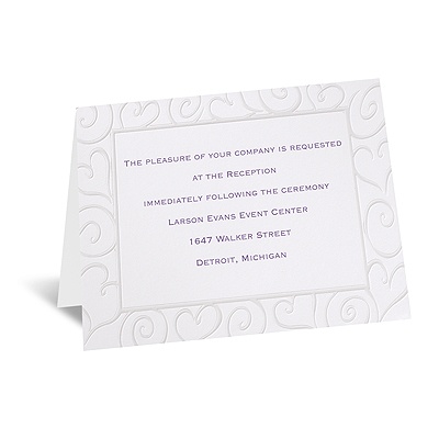 Pure Romance - Reception Card