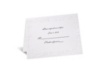 With a Flourish - White Response Card and Envelope