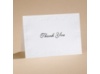 With a Flourish - White Thank You Card and Envelope