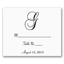 Bright White Place Card