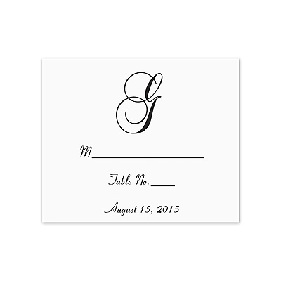 Bright White Place Card