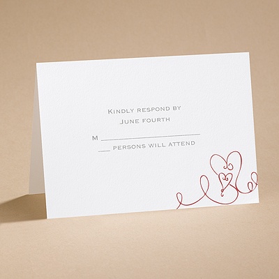 Heart To Heart - Respond Card and Envelope