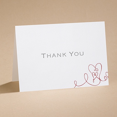 Heart To Heart - Thank You Card and Envelope