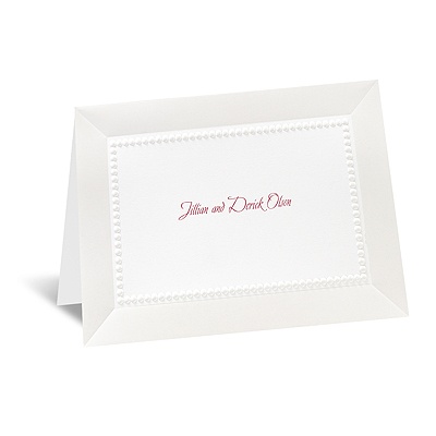 All Buttoned Up - White Note Card and Envelope
