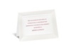 All Buttoned Up - White Reception Card