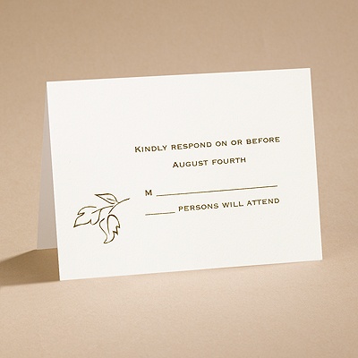 Copper Elegance - Respond Card and Envelope