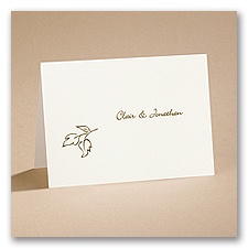 Copper Elegance - Note Card and Envelope
