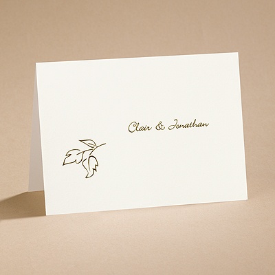 Copper Elegance - Note Card and Envelope