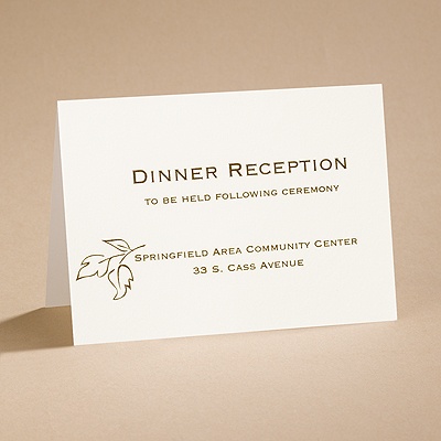 Copper Elegance - Reception Card