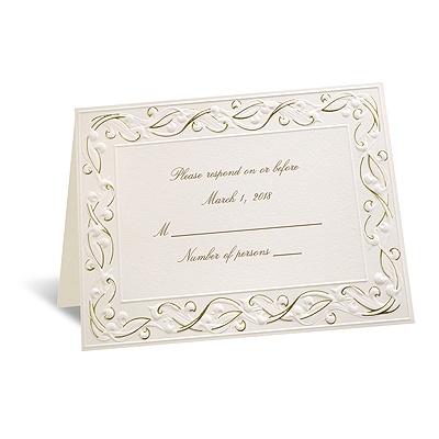 Gold Rush - Respond Card and Envelope