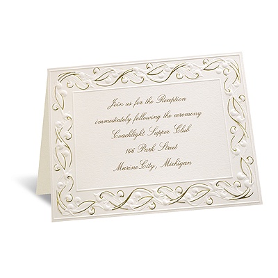 Gold Rush - Reception Card