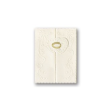 Ecru Love and Marriage - Invitation