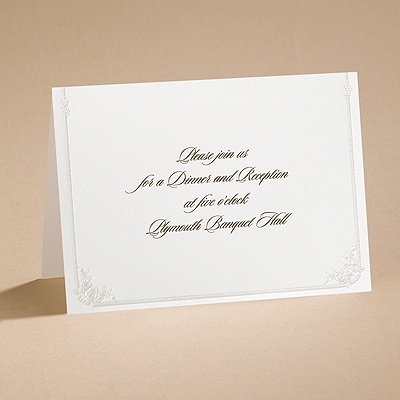 Western Wedding - Reception Card