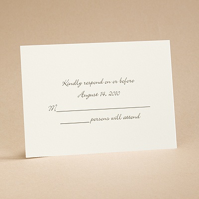Simplicity - Response Card and Envelope