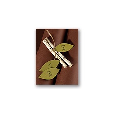 Moss Leaf Favor Tags Blank or Personalized