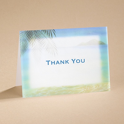 Paradise Found - Thank You  Card and Envelope