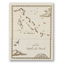 Bahamas Treasure Map - Invitation