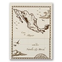 Mexico Treasure Map - Invitation