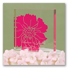 Fuchsia Flower Cake Top