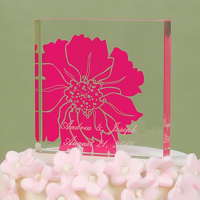 Fuchsia Flower Cake Top