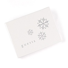 Snowflake Guest Book Personalized