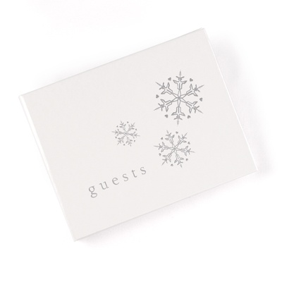 Snowflake Guest Book Personalized
