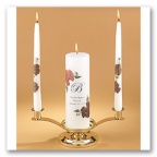 Autumn Unity Candle and Tapers Set