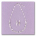 Rhinestone Links Jewelry Set