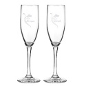 Etched Calla Lily Flutes