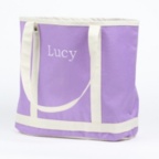 Deep Lilac - Colorful Personalized Tote Bags
